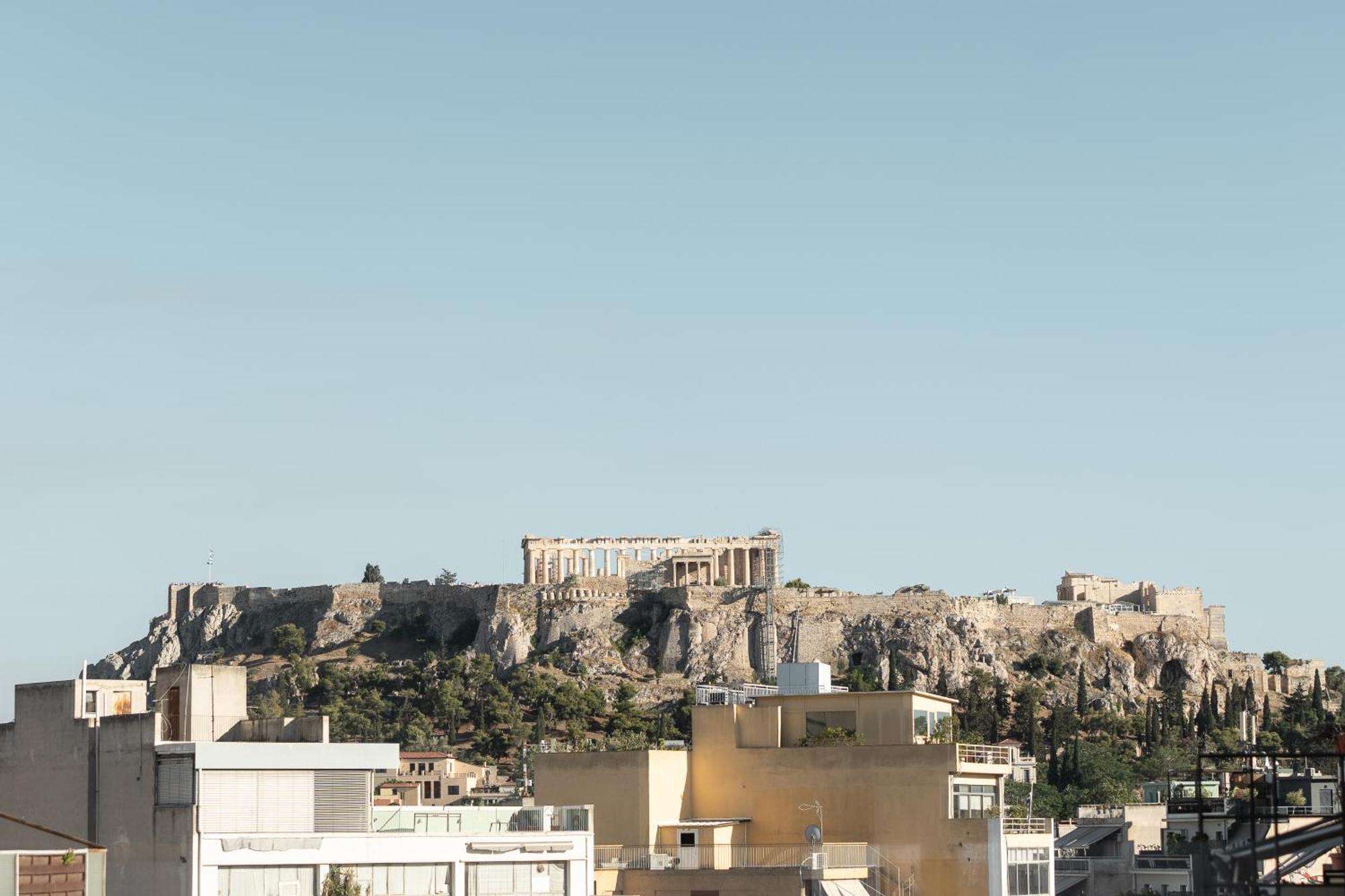 Acropolis View Window Retreat In Monastiraki Lägenhet Aten Exteriör bild