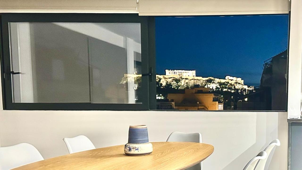 Acropolis View Window Retreat In Monastiraki Lägenhet Aten Exteriör bild